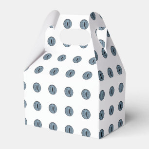 Halloween Blue Polka Dot Eyes Favor Boxes