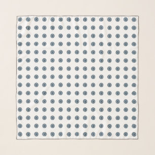 Halloween Blue Polka Dot Eyes Scarf