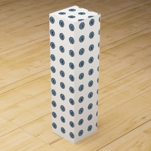 Halloween Blue Polka Dot Eyes Wine Box