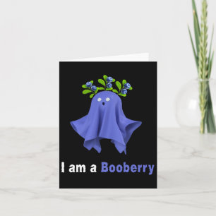 Halloween Blueberry Costume Ghost Funny Blueberry Card