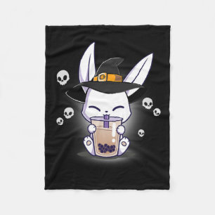 Halloween Bo Bunny Kawaii Anime Witch Bunny Bo Fleece Blanket