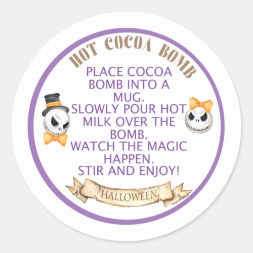 HALLOWEEN  bomb cocoa bomb label