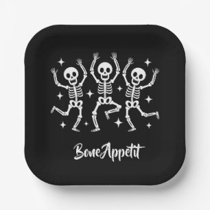 Halloween Bone Appetit  Paper Plates