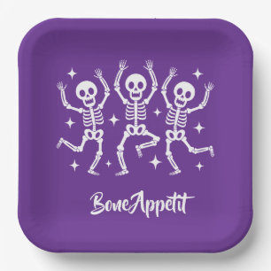 Halloween Bone Appetit  Paper Plates