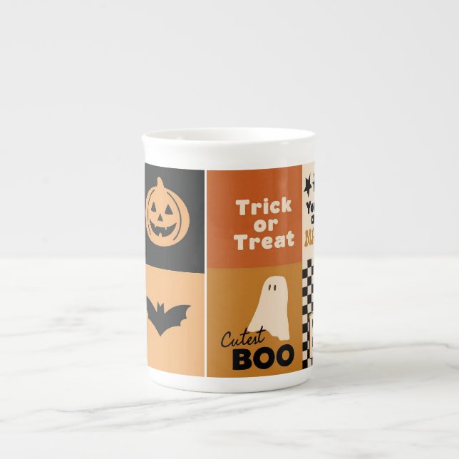 halloween bone china mug (Front)