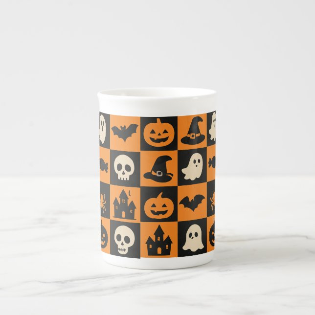 halloween bone china mug (Front)