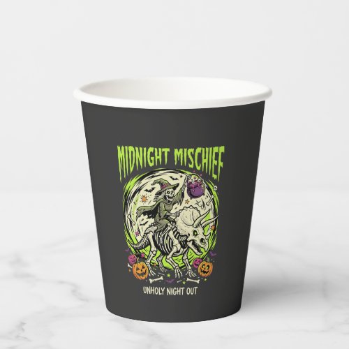 Halloween Bone Rider Mischief Paper Cups