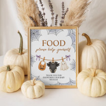 Halloween Boo 8x10 Favor Table Display Sign