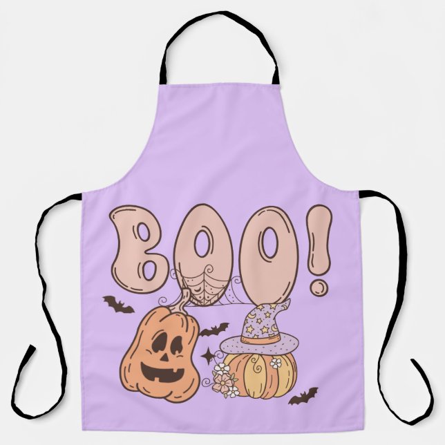 Halloween Boo Apron (Front)