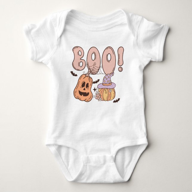 Halloween Boo Baby Bodysuit (Front)