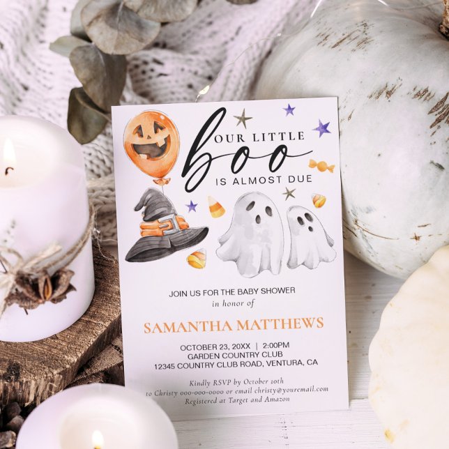 Halloween Boo Baby Shower Invitation (Creator Uploaded)