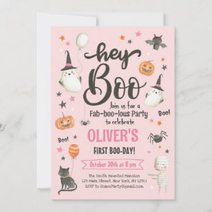Halloween Boo Bash Invitation-Costume Party-Spooky Invitation