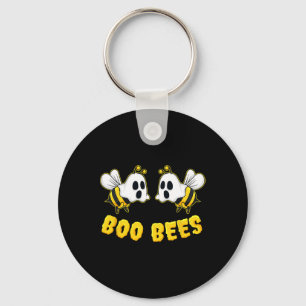 Halloween Boo Bees Matching Couples Fun Keychain