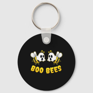 Halloween Boo Bees Matching Couples Fun  Keychain