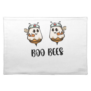 Halloween Boo Bees Nurse Classic T-Shirt Cloth Placemat