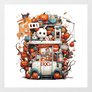 Halloween Boo Boo Crew Emergency Ghost Car Wall Decal