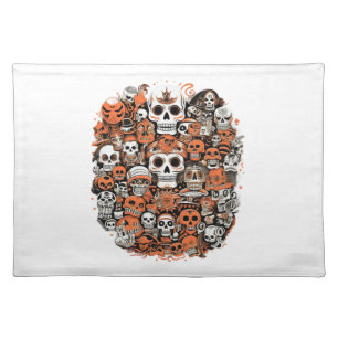 Halloween Boo Boo Crew Family Doctor Hidden Skills Cloth Placemat