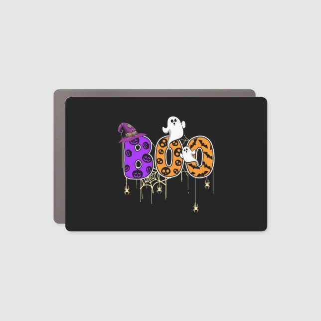 Halloween Boo                    Car Magnet (Front)