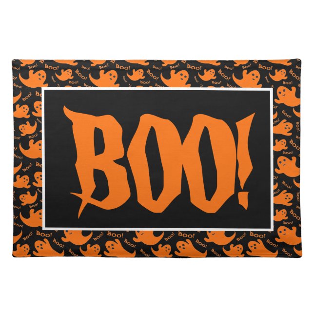 Halloween BOO! Cloth Placemat (Front)