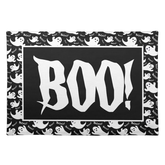 Halloween BOO! Cloth Placemat (Front)