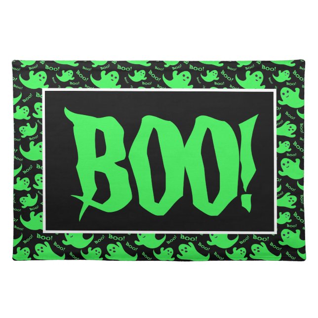Halloween BOO! Cloth Placemat (Front)