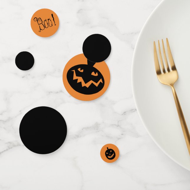 Halloween Boo! | Creepy Pumpkins Confetti (Group)
