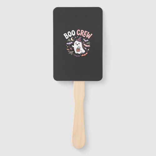 Halloween Boo Crew Ghost Hand Fan