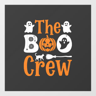 Halloween Boo Crew Ghost Pumpkin Cat Design Floor Decals