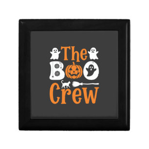 Halloween Boo Crew Ghost Pumpkin Cat Design Gift Box