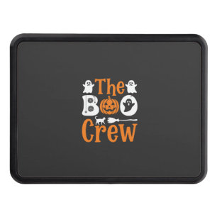 Halloween Boo Crew Ghost Pumpkin Cat Design Hitch Cover