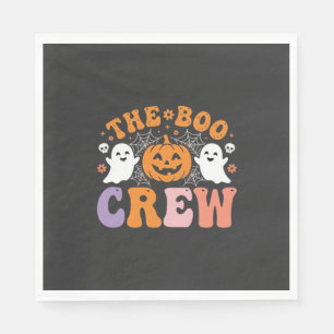 Halloween Boo Crew Ghost Pumpkin Design_1 Napkins