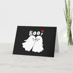 Halloween Boo Cute Ghost Funny Valentine's Day Card