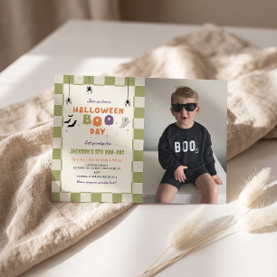 Halloween Boo-day Colorful Birthday Invitation