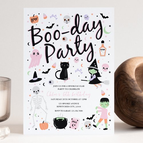 Halloween BOO_DAY Party Invitation