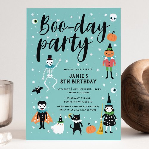 Halloween Boo_day Party Invitation