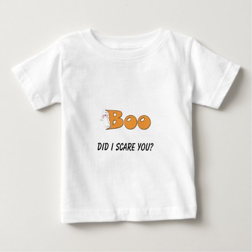 Halloween Boo Did I Scare You Orange Shirt