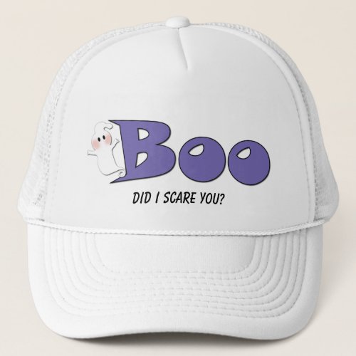 Halloween Boo Did I Scare You Purple Hat