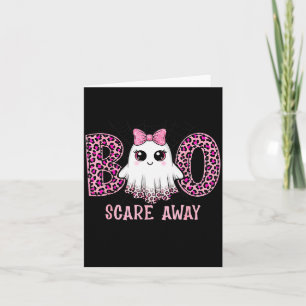 Halloween Boo E Away Breast Cancer Awareness Cute Card