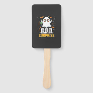 Halloween Boo Element of Surprise Ghost Design_1 Hand Fan
