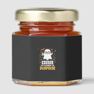 Halloween Boo Element of Surprise Ghost Design_1 Honey Jar Favors