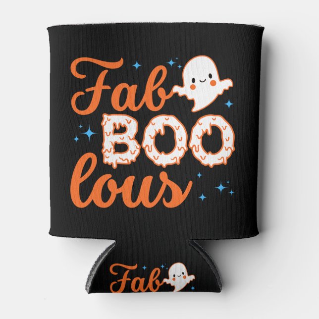Halloween Boo Funny Can Cooler (Front)