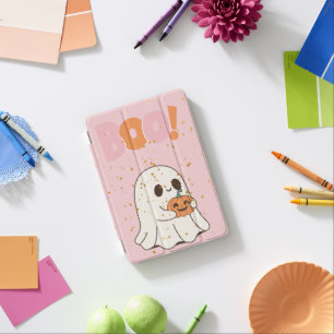 halloween boo ghost and pumpkins iPad mini cover