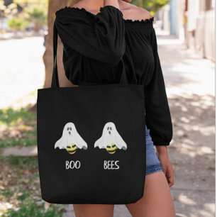 Halloween Boo Ghost Bees Adult Funny Tote Bag