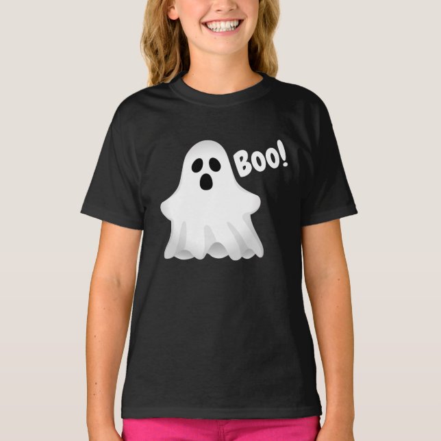 Halloween Boo Ghost Girl's  T-Shirt (Front)