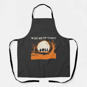 Halloween Boo Ghost Silhouette Apron