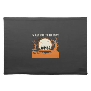 Halloween Boo Ghost Silhouette Cloth Placemat