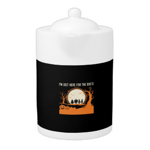 Halloween Boo Ghost Silhouette Teapot