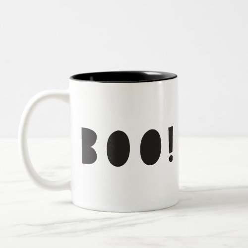 Halloween Boo Ghostly Spooky Two_Tone Coffee Mug