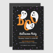 Halloween Boo Ghosts Confetti Invitation Magnet at Zazzle