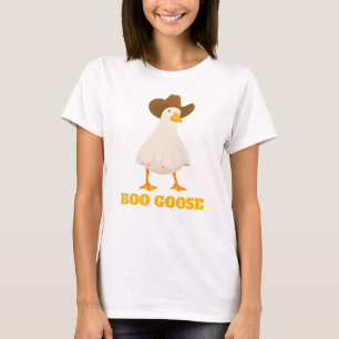 Halloween Boo Goose Funny Cute Ghost Simple Fun T-Shirt
